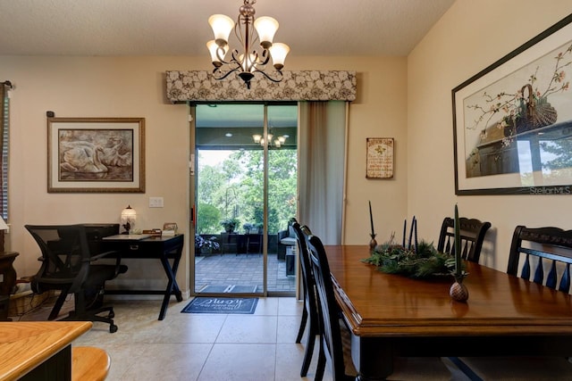 30210 Donnington Loop, Mount Dora, FL 32757 - dining space featuring a chandelier and light tile patterned floors