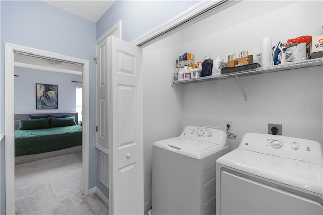 4733 Cliveden Loop, Sanford, FL 32773 - washroom with carpet flooring and washing machine and clothes dryer