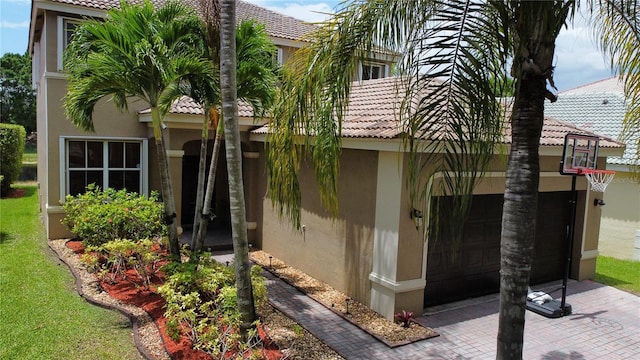 4375 Foxtail Ln, Weston, FL 33331 - exterior space with a tile roof and stucco siding
