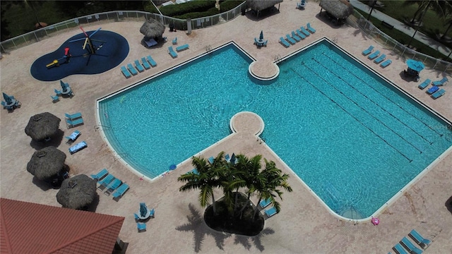 4375 Foxtail Ln, Weston, FL 33331 - community pool with a patio