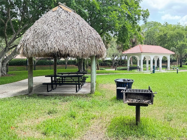 4375 Foxtail Ln, Weston, FL 33331 - view of property's community with a gazebo and a yard