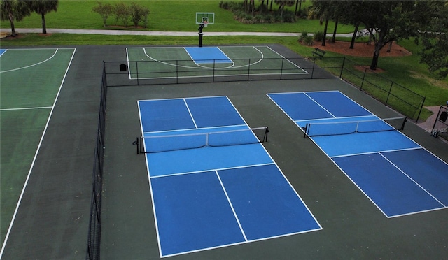4375 Foxtail Ln, Weston, FL 33331 - view of tennis court featuring community basketball court