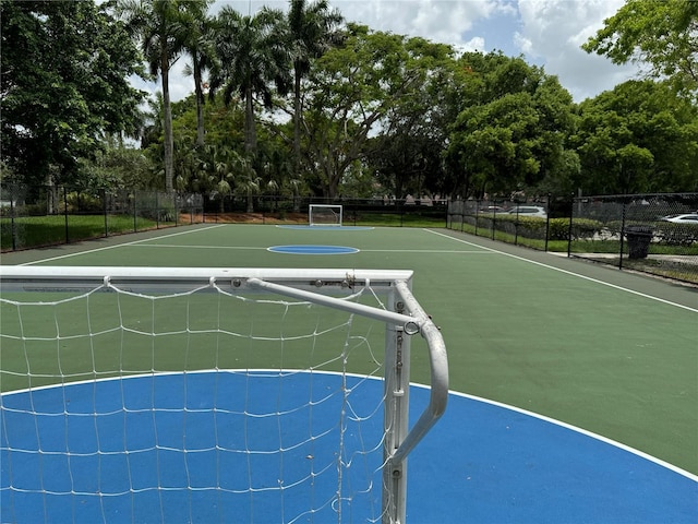 4375 Foxtail Ln, Weston, FL 33331 - view of sport court with an area for sports and view of wooded area