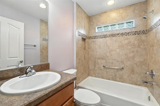 2895 Apache Ct, The Villages, FL 32163 - full bathroom featuring vanity and  shower combination