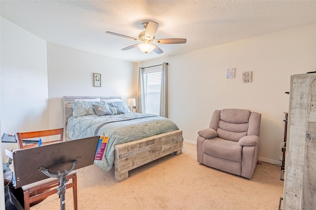 1639 Balsam Willow Trl, Orlando, FL 32825 - carpeted bedroom featuring a ceiling fan and a textured ceiling