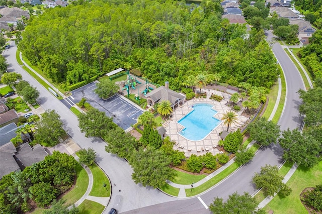 1639 Balsam Willow Trl, Orlando, FL 32825 - bird's eye view of a pool area