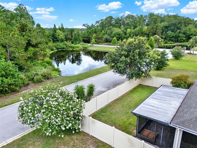 2216 Sequoia Way, Davenport, FL 33896 - water view featuring a fenced backyard