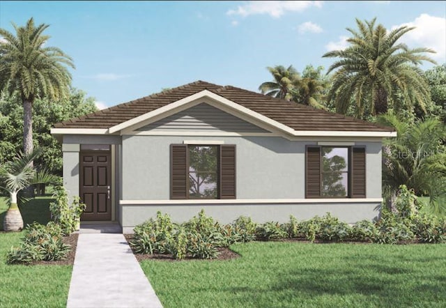5662 Paddock Fence Ln, Apopka, FL 32712 - single story home with stucco siding, a front yard, and a tile roof