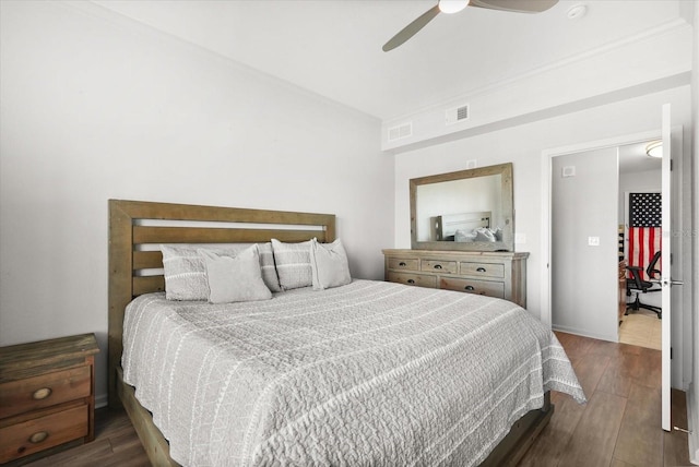 8101 Resort Village Dr Unit 31503, Orlando, FL 32821 - bedroom with wood finished floors and a ceiling fan