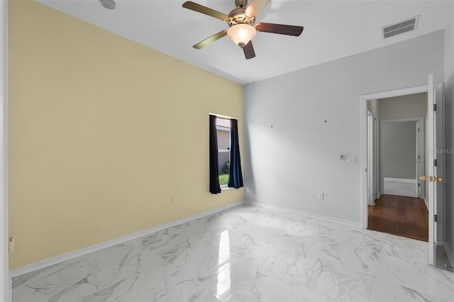 3533 Somerset Cir, Kissimmee, FL 34746 - unfurnished room featuring ceiling fan and marble finish flooring