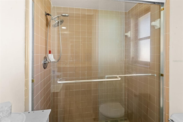 2113 Lochmoor Cir, North Fort Myers, FL 33903 - full bath featuring a stall shower and vanity