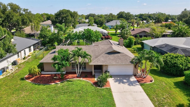 2113 Lochmoor Cir, North Fort Myers, FL 33903 - aerial perspective of suburban area