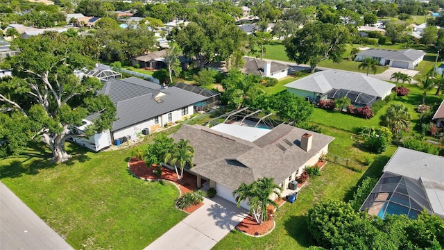 2113 Lochmoor Cir, North Fort Myers, FL 33903 - aerial perspective of suburban area
