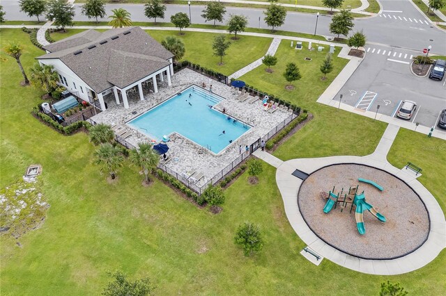 840 Livestock Loop, Saint Cloud, FL 34771 - drone / aerial view of a pool area