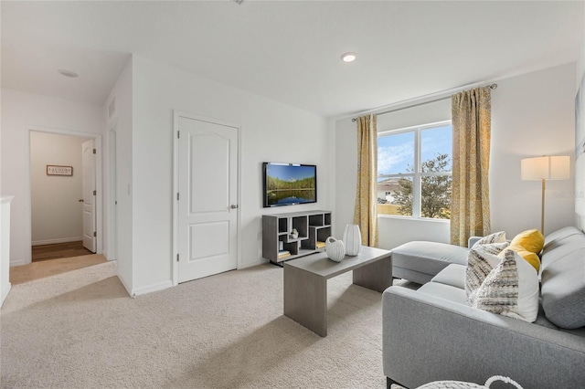 3413 Wynwood Forest Dr, Ocoee, FL 34761 - living area featuring light colored carpet and recessed lighting