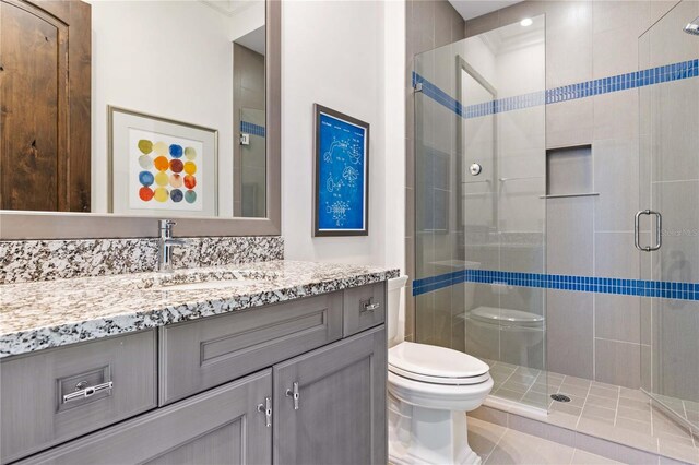 10143 Mattraw Pl, Golden Oak, FL 32836 - full bathroom featuring a stall shower and vanity