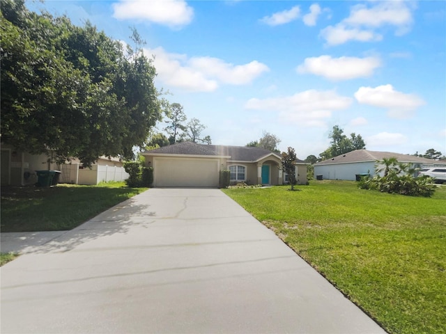 1877 Courtland Blvd, Deltona, FL 32738 - ranch-style home featuring concrete driveway, an attached garage, and stucco siding