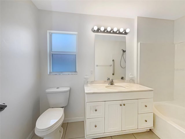 1877 Courtland Blvd, Deltona, FL 32738 - full bathroom with vanity, tile patterned flooring, and  shower combination