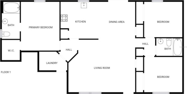 1877 Courtland Blvd, Deltona, FL 32738 - view of property floor plan