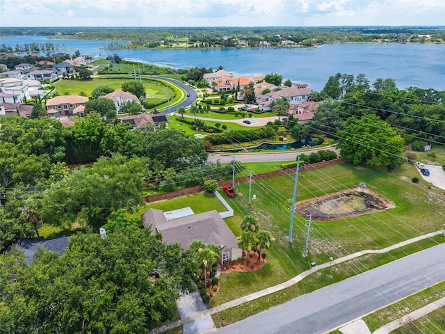 5704 Bay Side Dr, Orlando, FL 32819 - aerial perspective of suburban area featuring a large body of water