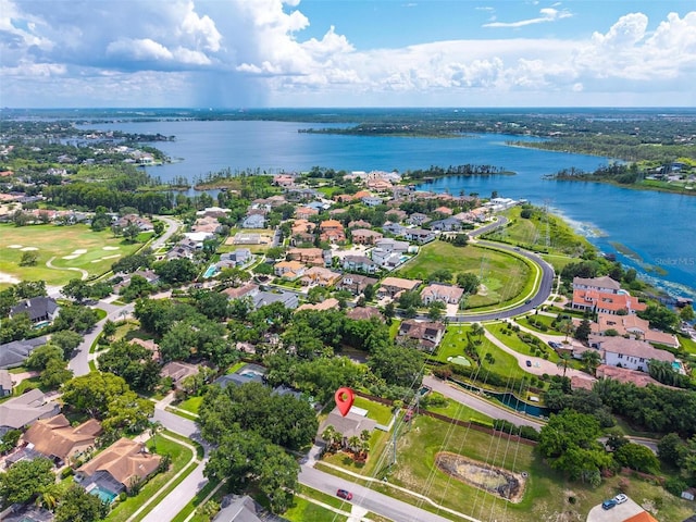 5704 Bay Side Dr, Orlando, FL 32819 - aerial view of property's location featuring a nearby body of water and nearby suburban area
