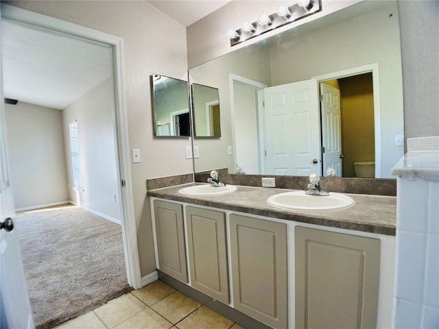 1433 Bluff Loop, Dundee, FL 33838 - full bathroom featuring double vanity and tile patterned flooring