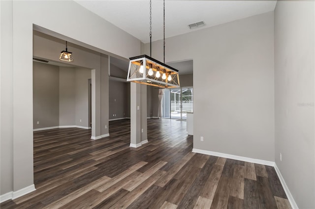 2865 Ashton Ter, Oviedo, FL 32765 - unfurnished dining area featuring dark wood-style flooring