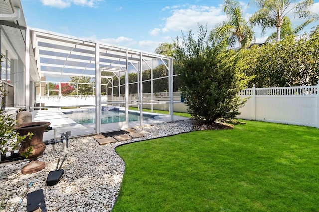 2865 Ashton Ter, Oviedo, FL 32765 - fenced backyard with glass enclosure