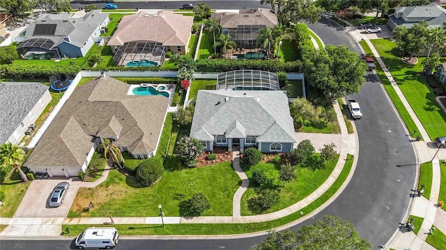 2865 Ashton Ter, Oviedo, FL 32765 - aerial perspective of suburban area featuring a pool area
