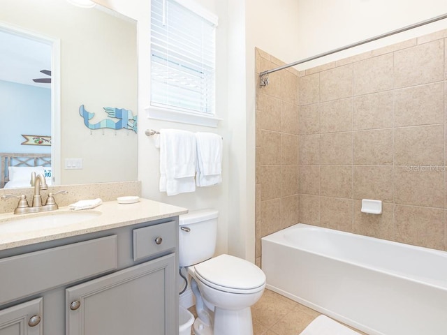 3004 Latitude Ln, Kissimmee, FL 34747 - bathroom with vanity, bathing tub / shower combination, and tile patterned flooring