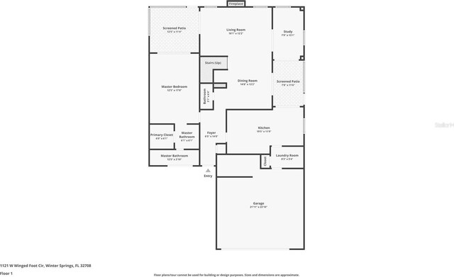 1121 Winged Foot Cir, Winter Springs, FL 32708 - view of property floor plan