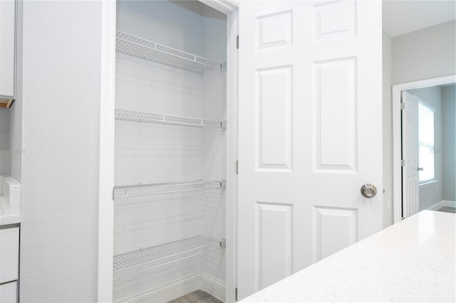 view of storage area