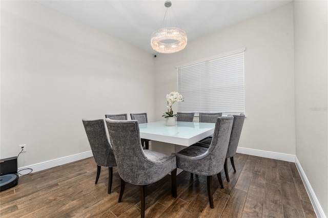 15716 Sweet Lemon Way, Winter Garden, FL 34787 - dining area with a chandelier and dark wood finished floors