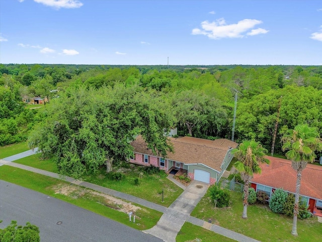 14402 SW 34th Terrace Rd, Ocala, FL 34473 - view from above of property with a heavily wooded area