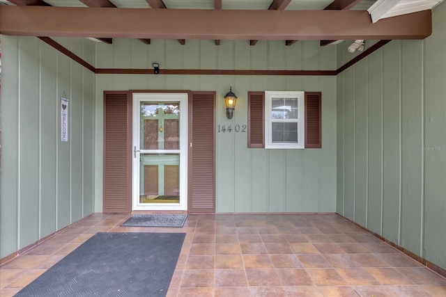 14402 SW 34th Terrace Rd, Ocala, FL 34473 - entrance to property with covered porch and board and batten siding