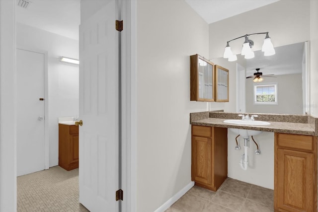 14402 SW 34th Terrace Rd, Ocala, FL 34473 - bathroom featuring vanity and tile patterned flooring