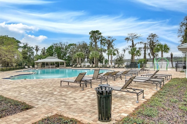11837 Cave Run Ave, Windermere, FL 34786 - community pool featuring a gazebo and a patio