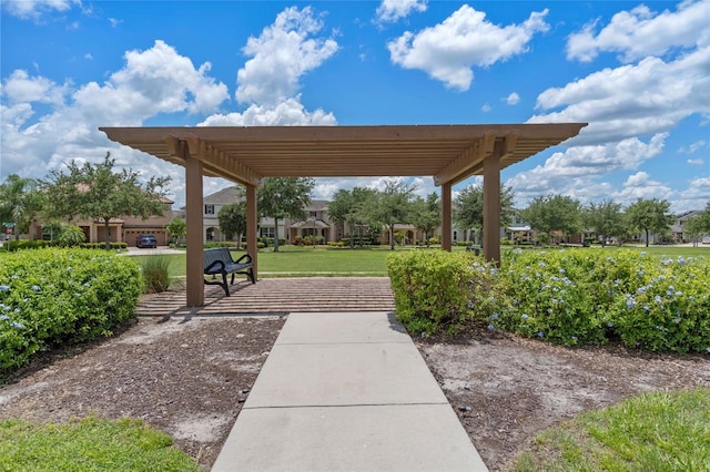 11837 Cave Run Ave, Windermere, FL 34786 - view of community with a pergola and a lawn