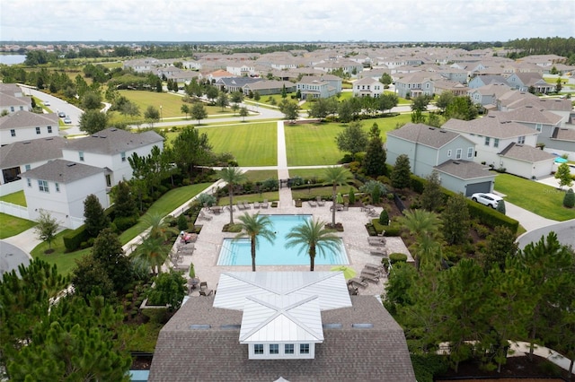15019 Valverse Aly, Winter Garden, FL 34787 - aerial view of residential area featuring a pool area