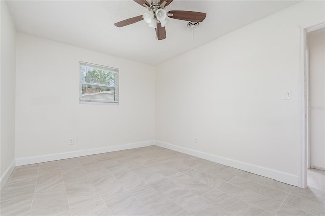 323 Scotland Dr, Daytona Beach, FL 32117 - unfurnished room with ceiling fan and baseboards