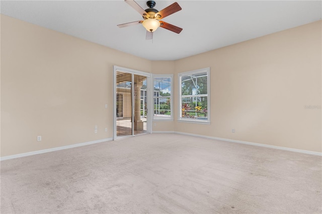 875 Bentley Green Cir, Winter Springs, FL 32708 - empty room featuring ceiling fan and light carpet