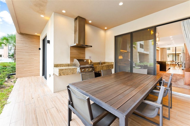 7478 Brooklyn Dr, Kissimmee, FL 34747 - view of patio / terrace featuring area for grilling and outdoor dining area