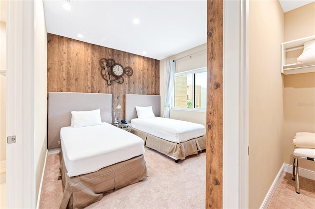 7478 Brooklyn Dr, Kissimmee, FL 34747 - carpeted bedroom with recessed lighting and wood walls