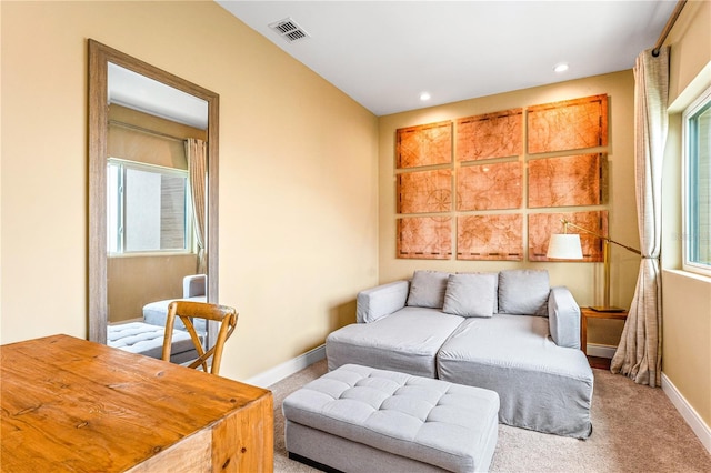 7478 Brooklyn Dr, Kissimmee, FL 34747 - living area featuring light carpet and recessed lighting