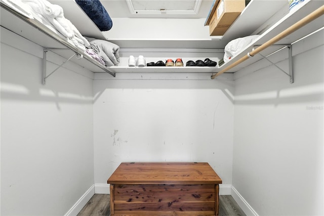 2908 Clear Way, Orlando, FL 32805 - walk in closet featuring wood finished floors
