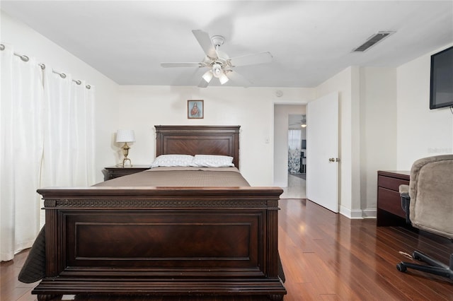 1105 Arrowsmith Ave, Orlando, FL 32809 - bedroom featuring dark wood-type flooring and a ceiling fan