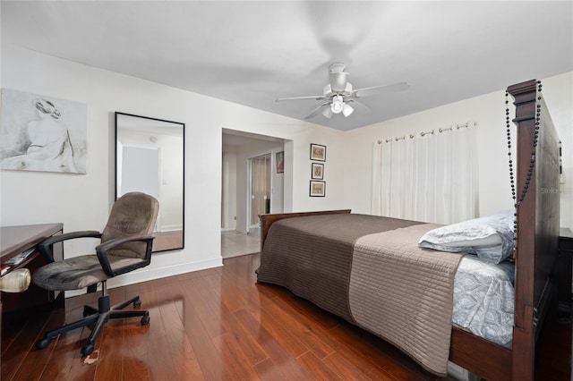 1105 Arrowsmith Ave, Orlando, FL 32809 - bedroom featuring wood finished floors and ceiling fan