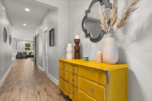 31924 Geoff, Sorrento, FL 32776 - hall with wood finished floors and recessed lighting