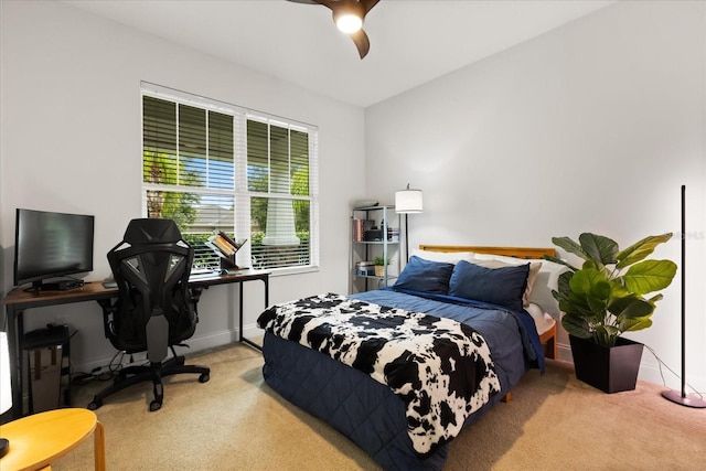 31924 Geoff, Sorrento, FL 32776 - carpeted bedroom with an office area and ceiling fan