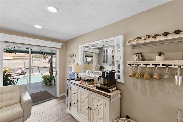 2356 Date Palm Dr, Edgewater, FL 32141 - bar featuring light wood-type flooring and recessed lighting